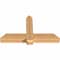 Ekena Millwork Eugene Smooth Timber Gable Bracket, Western Red Cedar, 48"W x 28"H x 5 1/2"D x 5 1/2"F, 14/12 Pitch GBW048X28X0606EUG00SWR - alternate 2